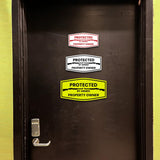Signs ByLITA Fancy Protected by Armed Property Owner (Shotgun) Door or Wall Sign | Home Security Warning Sign