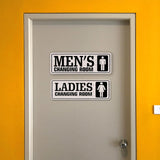 Standard Plus Men's Changing Room and Ladies Changing Room (2 Pack) Wall or Door Sign | Office Public Signage