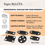 Signs ByLITA Square Waiting Room Sign - Easy Installation | Durable Material