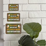 Classic Framed Plus Education Is Important But Beer Is More Importanter! Door or Wall Sign | Funny Home Decor