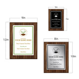 Gardening Competition Customizable Award Plaque | Easel Mount Option | Achievement and Recognition Personalizable Plaques