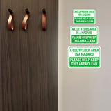 Classic Framed Plus A Cluttered Area Is A Hazard Please Help Keep This Area Clean Door or Wall Sign | Office Housekeeping Signage