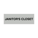Basic Janitor's Closet Door/Wall Sign (Multipack)