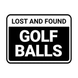 Classic Framed Lost And Found Golf Balls Wall or Door Sign