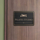 Classic Framed Pilates Studio — Wall or Door Sign | Yoga Studio - Sign