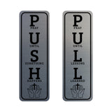 Signs ByLITA Vertical Push and Pull - Christian Door Signs (Push Pull Christian Acronym) Door Sign