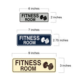 Standard Fitness Room Wall or Door Sign