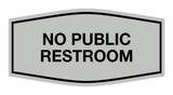 Signs ByLITA Fancy No Public Restroom Sign
