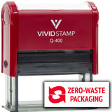 All Quality Zero-Waste Packaging Self-Inking Rubber Stamp