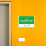 Classic Framed Plus Avoid Cross-Contamination – Use Single-Use Tools Door or Wall Sign | Hygiene and Safety Signage