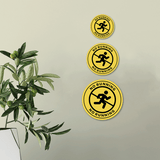 Circle Plus No Running Wall or Door Sign | Safety Signs For Babies and Toddlers Daycare