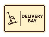 Signs ByLITA Classic Framed Delivery Bay Door or Wall Sign Easy Installation | Health And Safety | Building And Hospitality Signs