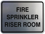 Signs ByLITA Classic Framed FIRE SPRINKLER RISER ROOM Door or Wall Sign Durable Plastic | Easy Installation | Elegant Design