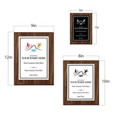 Triathlon Customizable Wooden Award Plaque | Easel Mount Option | Achievement and Recognition Personalizable Plaques