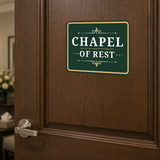 Classic Framed Plus Chapel of Rest — Wall or Door Sign | Funeral and Memorial Services - Room & Area - Sign