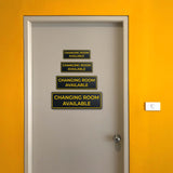 Standard Plus Changing Room Available Wall or Door Sign | Exam Room Notices