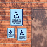Portrait Round Plus Wheelchair Accessible Entrance Wall or Door Sign | General Kitchen and Food-related