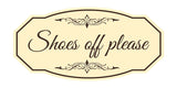 Victorian Shoes Off Please Wall or Door Sign