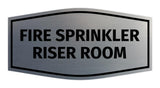 Signs ByLITA Fancy Fire Sprinkler Riser Room Sign | Durable Plastic | Vibrant Colors | Powerful Foam Tape