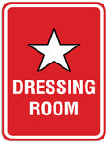 Signs ByLITA Portrait Round Dressing room Sign - Laser-Engraved Lettering | Durable ABS Plastic | Vibrant Colors | Powerful Foam Tape