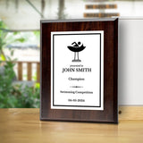 Swimming Customizable Wooden Award Plaque | Easel Mount Option | Achievement and Recognition Personalizable Plaques