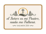 Classic Framed Plus El Señor es mi pastor, nada me faltará. Salmos 23:1 Door or Wall Sign | Spanish - Inspirational & Scripture Signs