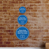 Signs ByLITA Circle Please Keep Windows Closed When You Leave Wall or Door Sign