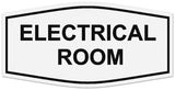Signs ByLITA Fancy Electrical Room Authorized Personnel Only Sign - Laser-Engraved Lettering | Durable ABS Plastic | Vibrant Colors | Powerful Foam Tape