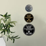 Circle All Visitors Must Wear Personal Protective Equipment While On Site Wall or Door Sign
