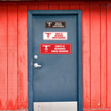 Signs ByLITA Standard Cuarto de Rociadores contra incendios Wall or Door Sign | Spanish Fire Safety Signs