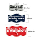Signs ByLITA Fancy Help Keep Our Air Fresh: No Smoking Allowed Easy Installation | Durable Construction | Barbers | Grooming and Styling | Hair Wall or Door Sign
