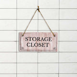 Rooms & Spaces | Rustic Red Wood 5 x 10" Hanging Signs