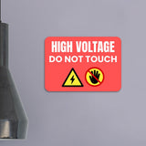 Classic Framed Plus High Voltage - Do Not Touch Door or Wall Sign | Safety and Maintenance