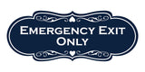 Signs ByLITA Designer Emergency Exit Only Wall or Door Sign