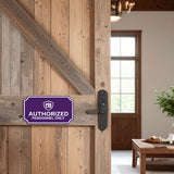 Notched Standard Authorized Personnel Only Wall or Door Sign | Security & Access- Commercial Safety & Facility Signs