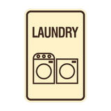 Signs ByLITA Portrait Round Laundry Wall or Door Sign