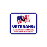Classic Framed Plus Veterans: America’s Strength, Our Nation’s Pride Door or Wall Sign | 2nd Amendment Protection