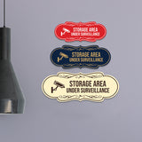 Signs ByLITA Designer Storage Area Under Surveillance Wall or Door Sign