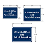 Classic Framed Plus Church Office and Administration Door or Wall Sign | Miscellaneous Warning Signs