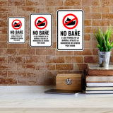 Portrait Round Plus No bañe A Los Perros En La Bañera, Utilice La Manguera de Afuera Por favor Wall or Door Sign | Spanish | Home Indications