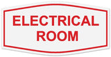 Signs ByLITA Fancy Electrical Room Authorized Personnel Only Sign - Laser-Engraved Lettering | Durable ABS Plastic | Vibrant Colors | Powerful Foam Tape