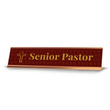 Church Office Staff Role Desk Signs 2 x 10" Plastic Desk Sign