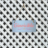 Ginvincible 5x10 Hanging Plus Wall or Door Sign | Family and Friends Home Decor