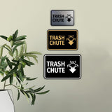 Classic Framed Trash Chute Wall or Door Sign