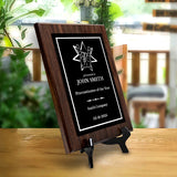 Rock and Roll Novelty Funny Customizable Award Plaque | Funny Parody Achievement Personalizable Plaques