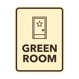 Signs ByLITA Portrait Round Green Room Door or Wall Sign Easy Installation | Directing Artists & Co-Workers | Music | Concert | Festivals