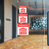Square Plus Warehouse Wall or Door Sign | Health & Safety Warehouse Business Signage