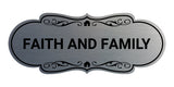 Designer Faith and Family Wall or Door Sign