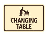 Signs ByLITA Classic Framed Changing Table Wall or Door Sign