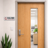 Standard Plus No Cell Phone Use During Your Appointment Wall or Door Sign | No Cell Phone Signs - Sign